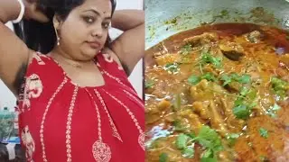 Hair oil massage korlam onk din pore #satha husband korlo Hyderabadi chicken recipe#so testi