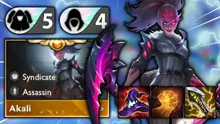 5 SYNDICATE 4 ASSASSIN AKALI COMP! MAX AP CRIT DASH Ft. Becca (TFT 2v2v2v2 Set 6) | Milk