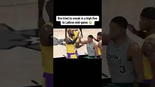 NBA 2K26: tried to high five LeBron 😭 #shorts