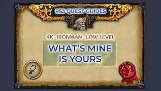 RS3: What's Mine Is Yours Quest Guide (Doric's Quest) | 4K | Ironman | Low Level