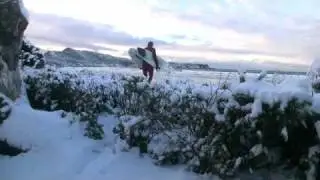 Storm Surf Shop Video-Surfing Tofino, Canada in the snow