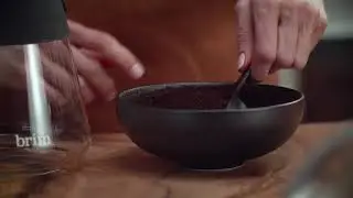 Brim How to Brew - 8 Cup Pour Over Coffee Maker Step 1: Scooping