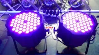High quality Purple UV 54*3w LED Par Can Wedding Light