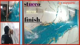 Royal play!! Stucco mirror finish!#royalplay  #walltexture  #asianpaints #painting 