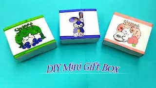 DIY mini gift box// cute paper box//DIY cute gift bag