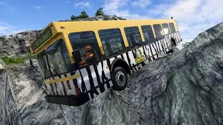 Cars vs Cliff Roads #15 - BeamNG.Drive