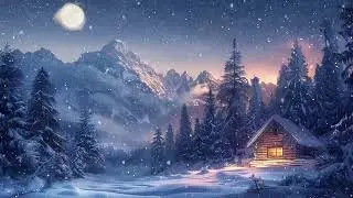 Heavy Winter Snowstorm Wind for Deep Sleep | 3 Hours Dark Night Ambience