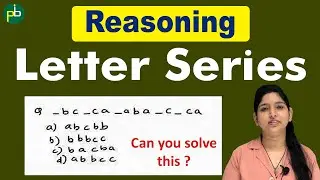 Letter Series | Reasoning | All Govt Jobs | CUET | CLAT