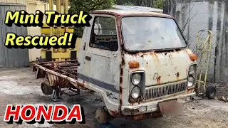 Спасательный мини-грузовик Honda TN360, винтажный японский кей-грузовик, спасательный мини-грузов...