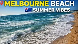 Melbourne Beach 🇦🇺 | Summer Vibes 🌊 | Beautiful Australian Coast #MelbourneBeach 