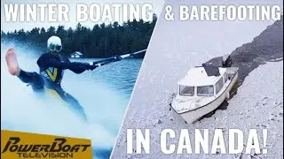 Some ice and snow won't stop Canadians from boating in December!