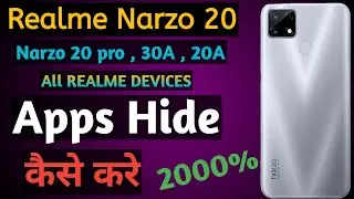 How To Hide Apps In REALME NARZO 20 | Hide Application | Realme Device By TODFOD TECH