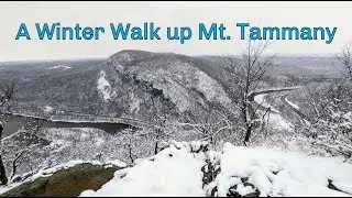 Quick Scene:  A Winter Walk Up Mt Tammany