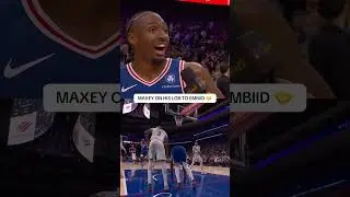 Maxey hadn't seen an Embiid lob in 4 years!