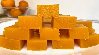 Pumpkin jellies instead of candy / pumpkin jellies recipe / Home food