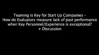 Part 07_Q/A_Teaming is Key for Start Up Companies