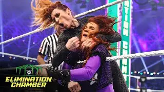 Becky Lynch kicks out of Lita&rsquo;s Moonsault: WWE Elimination Chamber 2022 (WWE Network Exclusive)