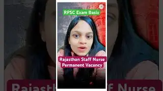 Rajasthan Permanent Vacancy 2026 | RPSC Staff Nurse Recruitment #RPSCStaffNurse #staffnurseexam