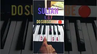 K.G.F SULTAN Piano tutorial||Yash||Srinidhi Shetty||#youtubeshorts #pianotutorial #viral #TuneO