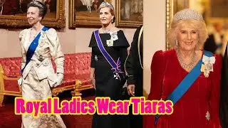 Royals Ladies wear tiaras at lavish reception for Qatari royal family