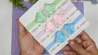 Handmade Baby Bow Headbands | Cute & Soft Hair Accessories for Girls | DIY Hairband Design #craft 