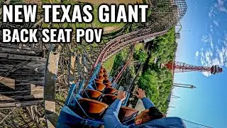 New Texas Giant 5K Back Seat POV Six Flags Over Texas
