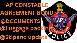 Agreement bond for police training | luggage packing | Documents for police training ||