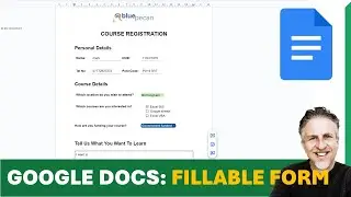 Как создать заполняемую форму в Google Docs