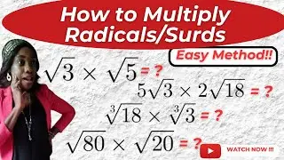 Step-by-step guide on how to Multiply Radicals/Surds#algebra