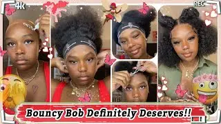 It's Bob Summer Season!🤯🔥HD Lace Front Bob Wig + Bouncy Curls Ft.#ELFINHAIR Review