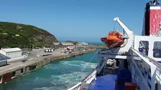 Stena Line Fishguard to Rosslare Irish Sea ferry Stena Europe departing Fishguard