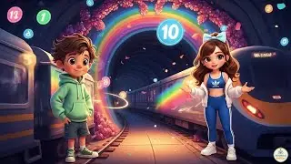 Train Adventure: Counting 1&ndash;10 with Cute Animals | English Kids Rhyme | MiniMind KidsClips .
