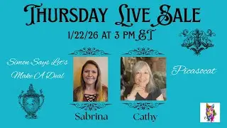 Thursday Live Sale 1/2/26 at 3 pm ET