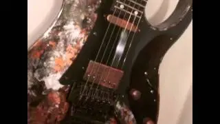 Meet Arnold, my Fallout finish Ibanez RG550!