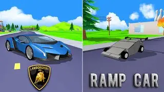 Dude Theft Wars New Lamborghini Veneno Vs The Ramp Car !!! 🤔🤔🤔