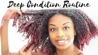 My Deep Conditioning Routine For DRY Natural Hair | journeytowaistlength