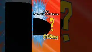 CAT MEMES 🐱 GUESS THE CAT MEME #relatable #cat #catmemes #pokemon #shorts
