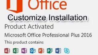 How to customize office 2013 or 2016 installation