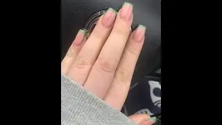 Watch Me Work! Green French BOB CJP Nails