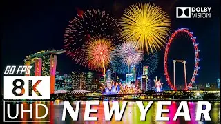 С Новым годом 🎉 5 минут до полуночи Феерический новогодний фейерверк!
