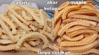 2 resep isian toples lebaran tanpa cetakan | akar kelapa asin dan manis 
