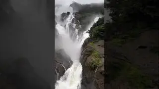 Dudhsagar-2025 waterfalls❤️in monsoon season.#song #dudhsagarwater #monsoon #travel #music #shorts