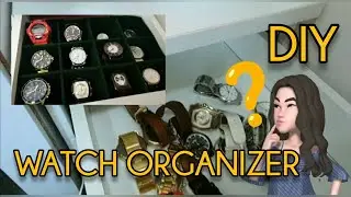 DIY : Watch Organizer made from a Tea Box Divider