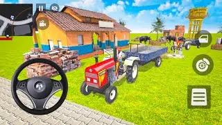 Franklin Drive Tractor In Village 🚜 In Indian Theft Auto Simulator Game