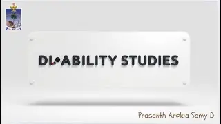 P29 - ENGZINE - DISABILITY STUDIES - Prasanth Arokia Samy D - PG & Research Department of English