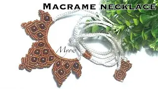 MACRAME NECKLACE WITH BEADS - MYOW#116