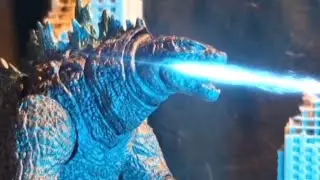 Godzilla atomic breath | stop motion test. 