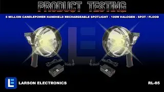 5 Million Candlepower Handheld Rechargeable Spotlight - 100W Halogen - Spot / Flood