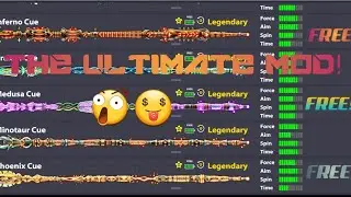 8 BALL POOL HACK||THE ULTIMATE MOD||ALL LEGENDARY CUES UNLOCKED