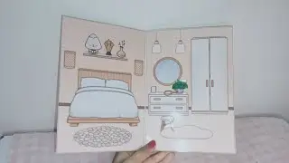 DIY TOCA BOCA PAPER DOLL HOUSE QUIET BOOK / PAPER DOLL BOOK / PAPER DOLLHOUSE / PAPER QUIET BOOK